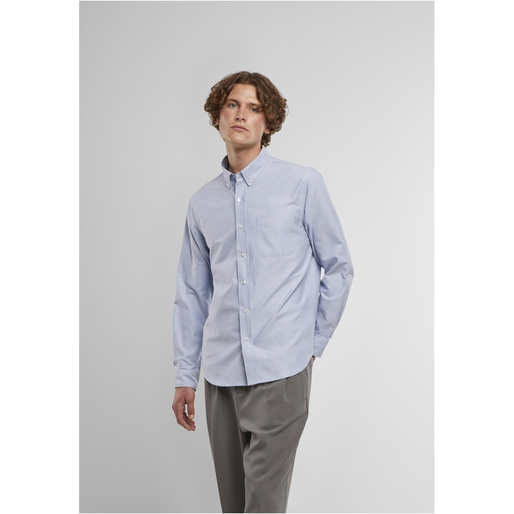 Urban Classics - Button Up Oxford Shirt - Blue